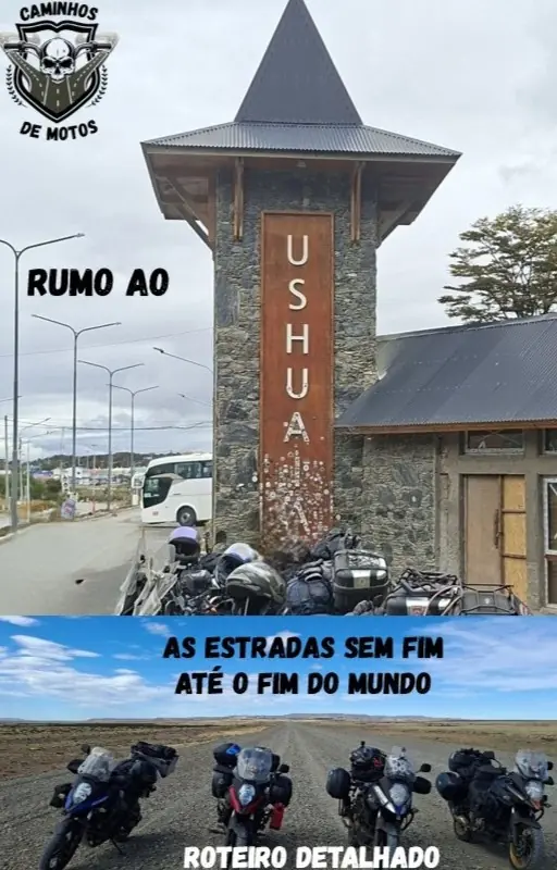 Caminhos de Motos Rumo ao Ushuaia - Roteiro Completo - Capa do e-book