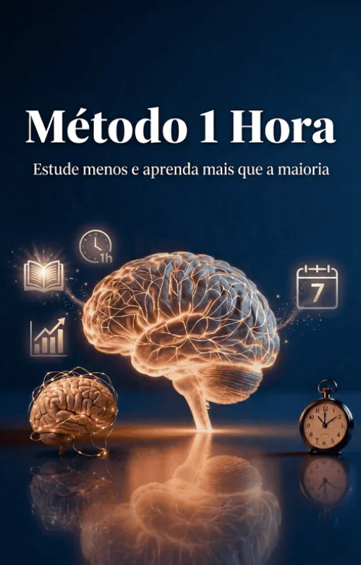 Método 1 Hora: Estude Menos e Aprenda Mais - Capa do e-book
